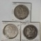 3 US Silver Morgan Dollars -1881, 1885 and 1890-O