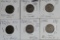 6 Shield Nickel Repunched Date Error Die Variety Coins