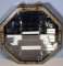 Asian Black Lacquer Octagon Miniatures Wall cabinet