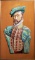 Mid Century Framed Wall Plaque of Renaissance Lord Attributed to Harris Strong