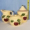 Watt Pottery Apple Cookie Jar, Bean Pot and Pitcher