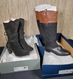 2 Pair of Women's Size 8 Leather Boots