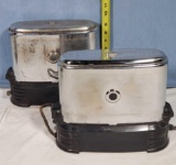 2 Toast-O-Lator 1946 Chain Driven Toasters Incl Model H