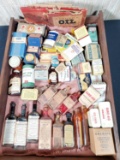 Tray Lot Of Antique and Collectible Medicine Cabinet Items In Original Boxes