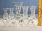 Waterford Cut Crystal Vases and Bells