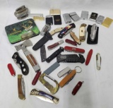 Case Lot Pocket Knives & Lighters