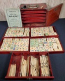 Antique Mahjong Set in Orig. Wood Box