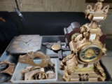 Top Of Cart Collection Of Antique Clock Parts