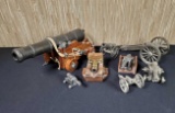 Lot Of 7 Toy Civil War Cannons