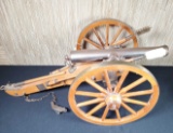 Spanish Made Miniature Black Powder Cannon with Carriage and Accessories