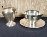 Sterling Silver Gorham Bowl w/ Liner & Creamer