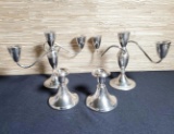 2 Pair of Silver Candlesticks