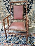 Antique Wood Lathed Turn Chair