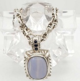 Judith Ripka Sterling Silver Pendant Necklace