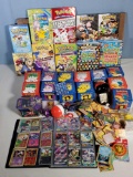 Tray Lot of Pokemon Gold Plated Card Collectibles, Album of Holo Foil GX and EX Cards and Books