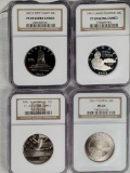 3 PF 69 Ultra Cameo & 1 MS 69 NGC Commemorative Half Dollars