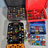 4 Collectors Cases of Hot Wheels, Match Box, Micro Minis and Other Die Cast Cars