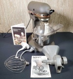 Vintage Kitchenaid Proline Lift Stand Mixer with Attachments & Orig. Book