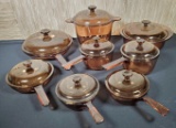 8 Pcs. Corning Vision Cookware with Lids