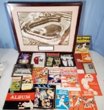 1960s-1982 Baseball Series programs, books, photos and large photo of Yankee Stadium