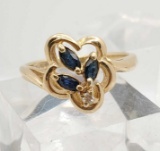 14k Gold & Sapphire Ring
