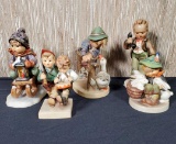 5 varied Age Hummel Figurines