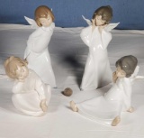 5 Lladro Angel Children Figurines