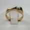 Post Modernist Design Pearl Ring Set in 14k Gold