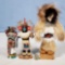 3 Native American Dolls - 2 Kachina and 1 Inuit
