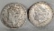 2 Morgan US Silver Dollars - 1900-O and 1896
