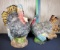 Pair Lawn / House Decor Turkey Figurines