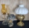 3 Old Oil Lamps incl. Bradley & Hubbard