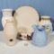 Lenox Porcelain, Blue Slip and Crackle Glaze Potteries