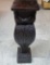 Hand Carved Mahogany Pedestal Acanthus Leaf & Drape