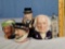 4 Royal Doulton Character Jugs - Winston Churchill, Beefeater, Sairey Gamp and John Doulton