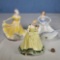 3 Royal Doulton Figures - Ninette HN 2379, Paula HN 2906, and Juliet HN 2968