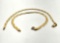 2 Italian 14k Gold Braided Bracelets