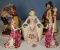 5 Varied Vintage Porcelain and Pottery Figurines