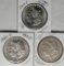 3 US Morgan Silver Dollars - 1889 VAM-19B1, 1880-O VAM-21 and 1888