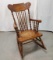 Pressed Back Rocker with Caned Seat