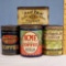 4 Hard to Find 1 Pound Canister and Triangular Antique Coffee Tins