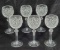 Set 6 Vintage Powerscourt Waterford Crystal Wine Hocks
