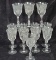 12 Fostoria Meadow Rose Etched Water Goblet Stems