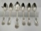 6 Pure Coin {900 Silver} Crosby,Morse & Foss c1870 American Strawberry Pattern Spoons