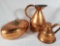 3 Pcs Copper & Bien Kupfer Spezial Bed Warmer Set