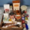 Tray Lot of Vintage Advertising Kitchen Collectibles and Oddities