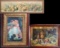 3 Pcs. Victorian Framed Chromolithographs