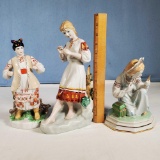 3 Russian Porcelain Figurines