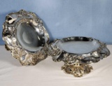 Pair of Reed And Barton Sterling Silver Centerpiece/Compotes # 500 Art Nouveau Pattern