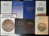 8 Civil War Token/ Store Card Reference Books - Fuld, Adams, Kanzinger & Hartzog